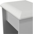 Sussex Grey Padded Dressing Stool