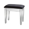 Valencia Dressing Stool - Padded - Mirrored