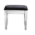 Valencia Dressing Stool - Padded - Mirrored