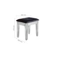 Valencia Dressing Stool - Padded - Mirrored