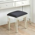 Valencia Dressing Stool - Padded - Mirrored