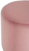Vogue Round Stool - Pink Velvet Fabric