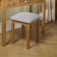 Woburn Dressing Stool - Padded - Rustic Oak