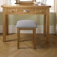 Woburn Dressing Stool - Padded - Rustic Oak