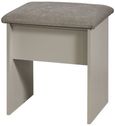 York Cashmere Padded Dressing Stool