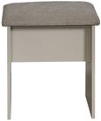 York Cashmere Padded Dressing Stool