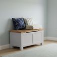 Lundy Blanket Box - Grey Painted