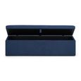 Sorrento Blanket Box - Blue Fabric