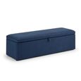 Sorrento Blanket Box - Blue Fabric