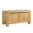 Curve Blanket Box - Oak