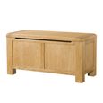 Curve Blanket Box - Oak
