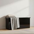 Knightsbridge Blanket Box - Black Gloss