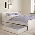 Naia Underbed Drawer - Set of 2 - White Gloss