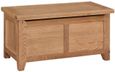 Appleby Oak Blanket Box, Ottoman Style Storage Chest with Top Lid Opening