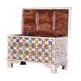 Awendaw Storage Trunk - Mango Wood - White Washed