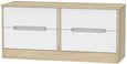 Monaco White and Oak Effect Bed Box