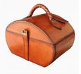 Mysore Handcrafted Tan Jewellery Box Round