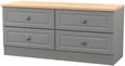 Norfolk Grey and Oak Effect Bed Box