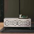 Quintana Storage Trunk - Washed Carved - Mango Wood - Large