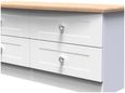 Sussex White and Oak Effect Bed Box