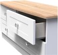 Sussex White and Oak Effect Bed Box