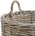 Wicker Kubu Rattan Round Storage Baskets (Set of 3)