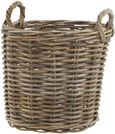 Wicker Kubu Rattan Round Storage Baskets (Set of 3)