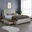 Mayfair Bed - Grey Fabric - Sizes Available