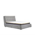 Mayfair Bed - Grey Fabric - Sizes Available
