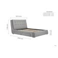 Mayfair Bed - Grey Fabric - Sizes Available