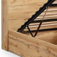 Bali Oak Ottoman Storage Bed - Sizes Available