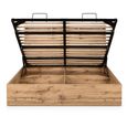 Bali Oak Ottoman Storage Bed - Sizes Available
