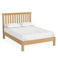 Salisbury Lite Slatted Bed - Oak - 4ft 6in Double
