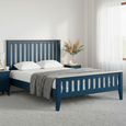 Marlow Slatted Bed - Blue - 6ft Queen Size