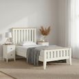Marlow Slatted Bed - White - 3ft Single
