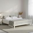 Marlow Slatted Bed - White - 6ft Queen Size