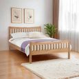 Bergamo Slatted Bed - Oak - Sizes Available