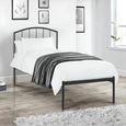 Onyx Metal Frame Bed - Grey - Sizes Available