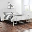Rebecca Metal Frame Bed - White - Sizes Available