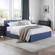 Rialto Ottoman Storage Bed - Blue Fabric - Sizes Available
