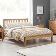 Salerno Slatted Bed - Oak - Sizes Available