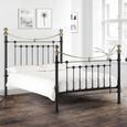 Victoria Metal Frame Bed - Black - Sizes Available