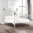 Victoria Metal Frame Bed - White - Sizes Available
