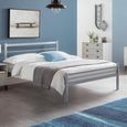 Alpen Metal Bed - 4ft 6in Double - Grey