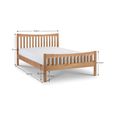 Bergamo Slatted Bed - Oak - Sizes Available