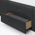 Maisie Bed with Underbed Drawer - Dark Grey