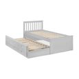 Maisie Bed with Underbed Drawer - Light Grey