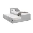 Maisie Bed with Underbed Drawer - Light Grey