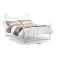 Rebecca Metal Frame Bed - White - Sizes Available