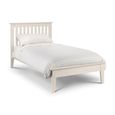 Salerno Shaker Slatted Bed - Ivory - Sizes Available